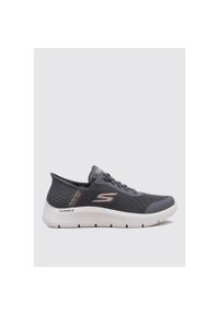 skechers - Buty do chodzenia męskie Skechers Flex Hands Slip Ins. Kolor: biały, szary, wielokolorowy. Materiał: syntetyk, materiał. Szerokość cholewki: normalna. Sport: turystyka piesza