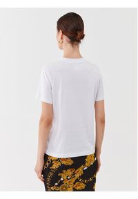 Versace Jeans Couture T-Shirt 75HAHF01 Biały Regular Fit. Kolor: biały. Materiał: bawełna #4
