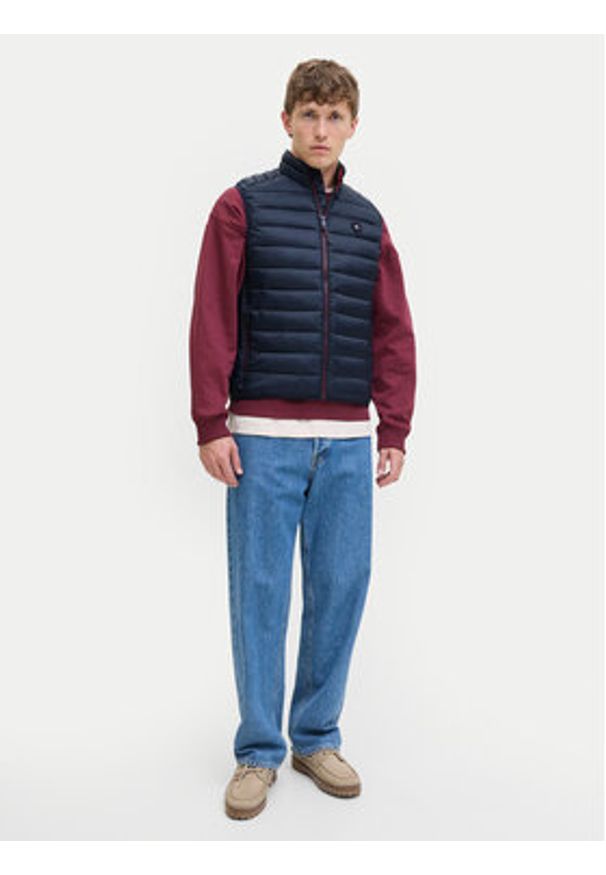 Jack & Jones Kamizelka Bradley 12280973 Granatowy Regular Fit. Kolor: niebieski. Materiał: syntetyk
