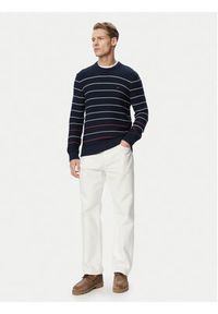 Tommy Jeans Sweter DM0DM23384 Granatowy Slim Fit. Kolor: niebieski. Materiał: bawełna #5