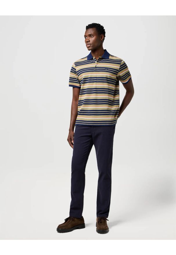 Wrangler - MESKIE SPODNIE WRANGLER REGULAR CHINO DARK NAVY 112371030