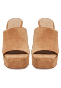 DeeZee Klapki F7979-1 Beżowy. Kolor: beżowy. Materiał: materiał