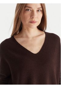 Kontatto Sweter 3M0842C Bordowy Relaxed Fit. Kolor: czerwony. Materiał: syntetyk #5
