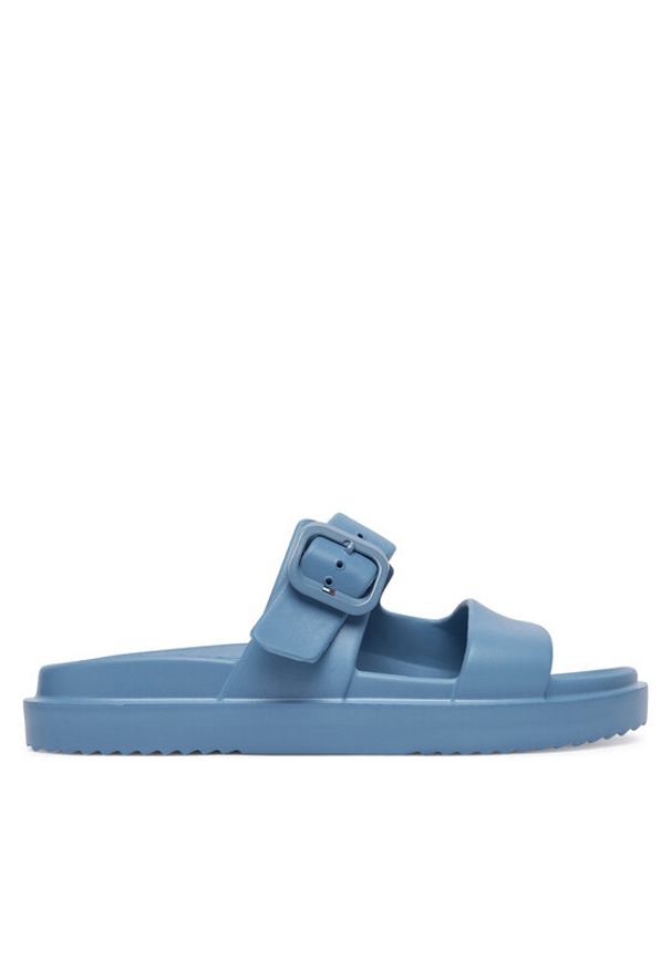 TOMMY HILFIGER - Tommy Hilfiger Klapki FW0FW08953 Szary. Kolor: szary. Materiał: syntetyk