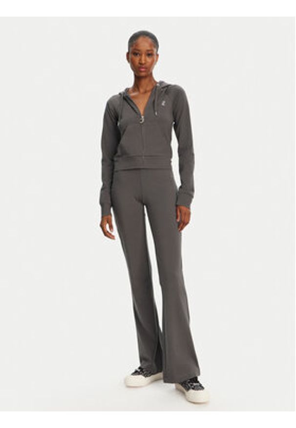Juicy Couture Bluza Ola JCWAS125310 Szary Slim Fit. Kolor: szary. Materiał: bawełna