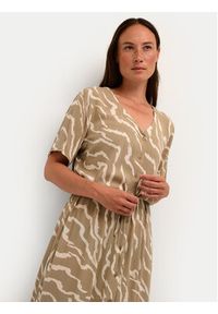Kaffe Sukienka koszulowa Tara 10507379 Beżowy Regular Fit. Kolor: beżowy. Materiał: wiskoza. Typ sukienki: koszulowe #4
