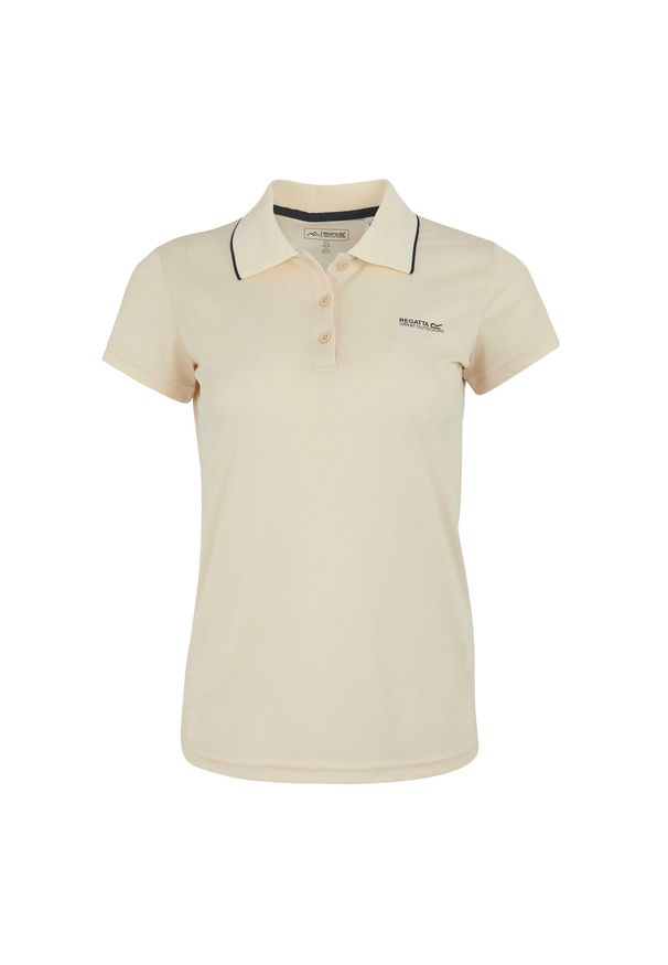 Regatta - Koszulka Polo Damska Maverick V. Typ kołnierza: polo. Kolor: beżowy, wielokolorowy, zielony