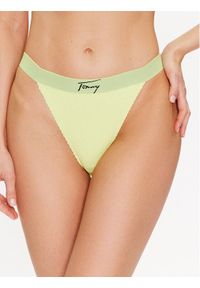 Tommy Jeans Dół od bikini UW0UW04491 Zielony. Kolor: zielony. Materiał: syntetyk #1