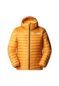 Kurtka męska The North Face Terra Peak 0A88TVHBX1 - pomarańczowa. Okazja: na co dzień. Kolor: pomarańczowy. Materiał: puch, nylon, syntetyk, materiał. Sezon: zima, jesień. Styl: casual #1