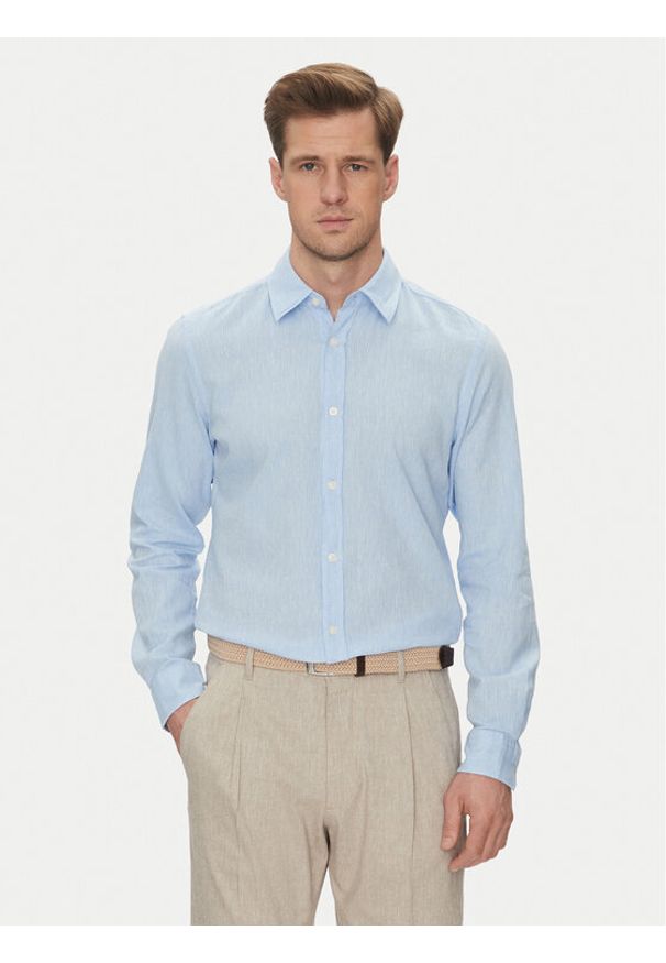 JOOP! Jeans Koszula 15 JJSH-92Hanson2K-W 30045977 Błękitny Regular Fit. Kolor: niebieski. Materiał: bawełna