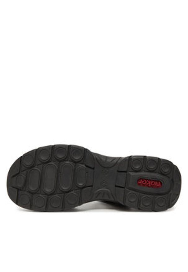 Rieker Sandały 66680-00 Czarny. Kolor: czarny. Materiał: skóra