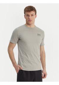 Under Armour T-Shirt Left Chest Logo SS 1326799 Pomarańczowy Loose Fit. Kolor: pomarańczowy. Materiał: bawełna #1
