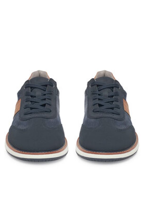 Rieker Sneakersy 04400-14 Granatowy. Kolor: niebieski. Materiał: materiał