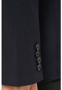 Abercrombie & Fitch marynarka kolor czarny jednorzędowa gładka. Okazja: na co dzień. Kolor: czarny. Wzór: gładki. Styl: casual, klasyczny #6