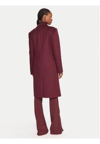 BOSS Płaszcz wełniany Classin 50548371 Fioletowy Regular Fit. Kolor: fioletowy. Materiał: wełna