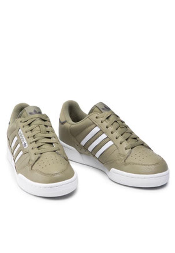 Adidas - adidas Sneakersy Continental 80 Stripes GZ6264 Zielony. Kolor: zielony. Materiał: skóra