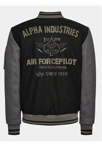 Alpha Industries Kurtka bomber Varsity Air Force 138107 Czarny Regular Fit. Kolor: czarny. Materiał: syntetyk #3