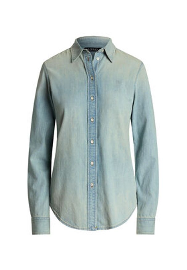 Lauren Ralph Lauren - LAUREN RALPH LAUREN Koszula jeansowa 200963850001 Niebieski Classic Fit. Kolor: niebieski. Materiał: bawełna