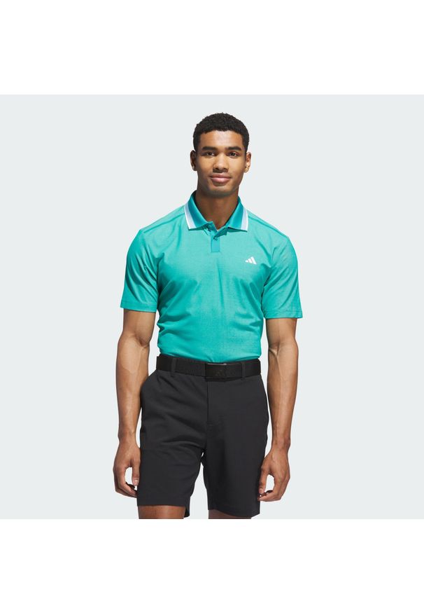 Adidas - Koszulka polo Ultimate365 Tour Twistknit Pique. Typ kołnierza: polo. Kolor: niebieski. Styl: sportowy
