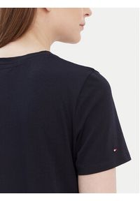 TOMMY HILFIGER - Tommy Hilfiger T-Shirt 1985 WW0WW37877 Granatowy Regular Fit. Kolor: niebieski. Materiał: bawełna #3