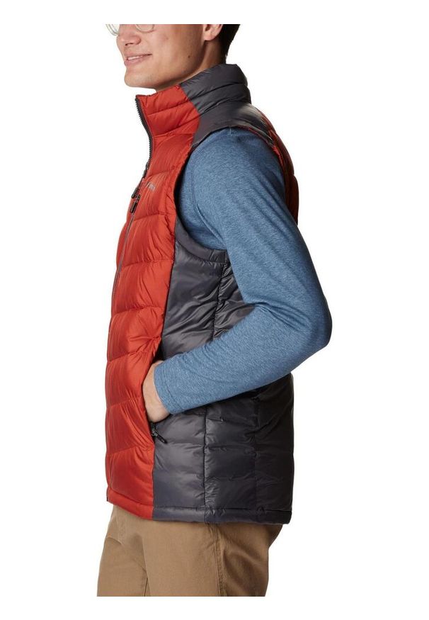 columbia - Kamizelka męska Columbia Labyrinth Loop. Kolor: czerwony, szary, wielokolorowy. Technologia: Omni-Heat (Columbia). Sezon: zima