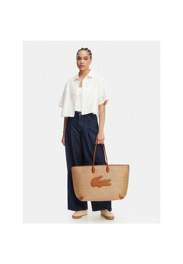 Torebka Lacoste. Kolor: niebieski