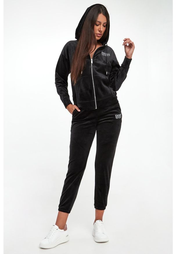 Bluza damska welurowa DKNY. Materiał: welur