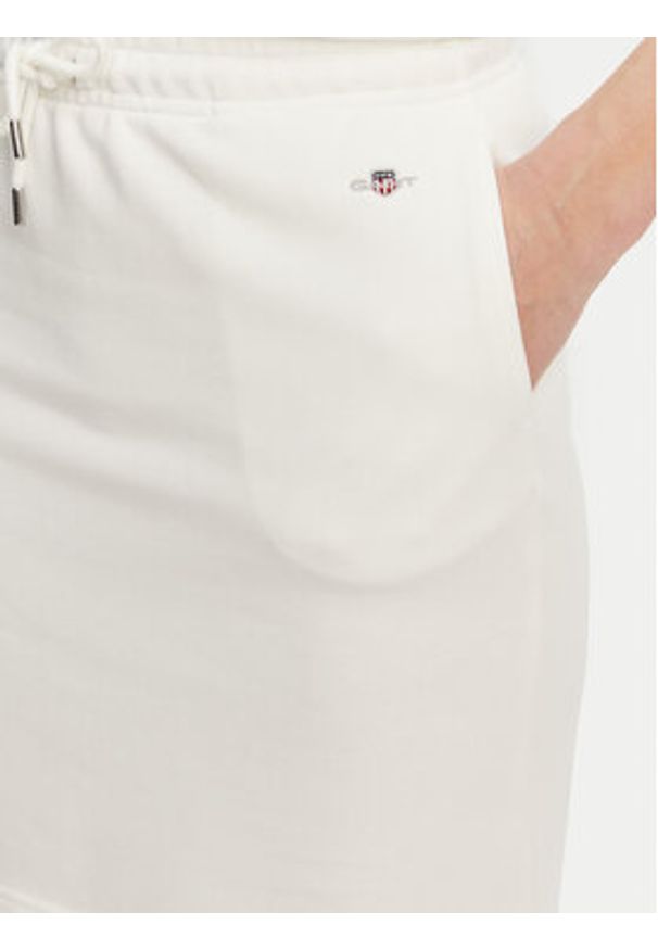 GANT - Gant Spódnica dresowa 4200274 Écru Regular Fit. Materiał: bawełna