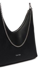 Calvin Klein Torebka Emblem Hw Pebble Shoulder Bag LV04F3495G Czarny. Kolor: czarny. Materiał: skórzane #6