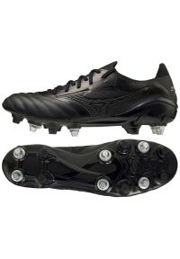 Buty piłkarskie Mizuno Morelia Neo 3 Elite Sg M P1GC209100 czarne czarne. Kolor: czarny. Materiał: syntetyk. Szerokość cholewki: normalna. Sport: piłka nożna