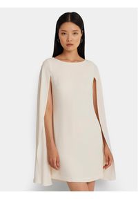 Lauren Ralph Lauren Sukienka koktajlowa 253855210006 Écru Relaxed Fit. Kolor: kremowy. Materiał: syntetyk. Styl: wizytowy #1