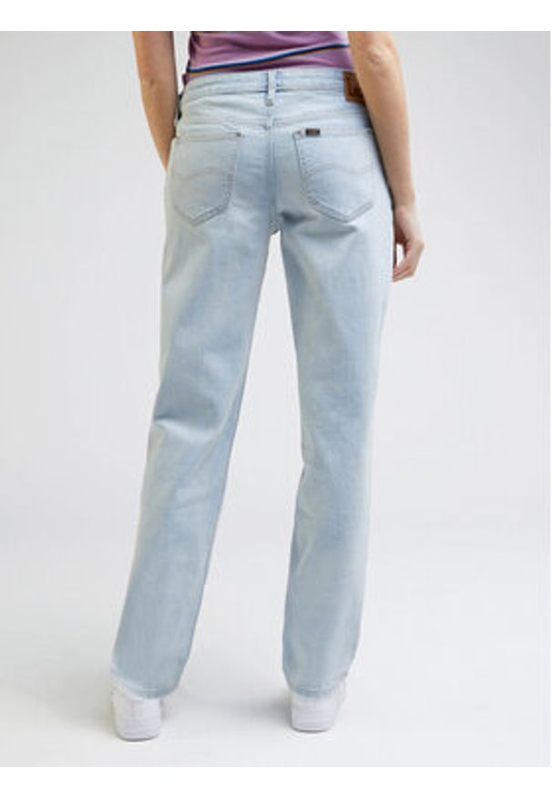 Lee Jeansy Low Rise Jane L34VHJB44 112332720 Błękitny Straight Leg. Kolor: niebieski