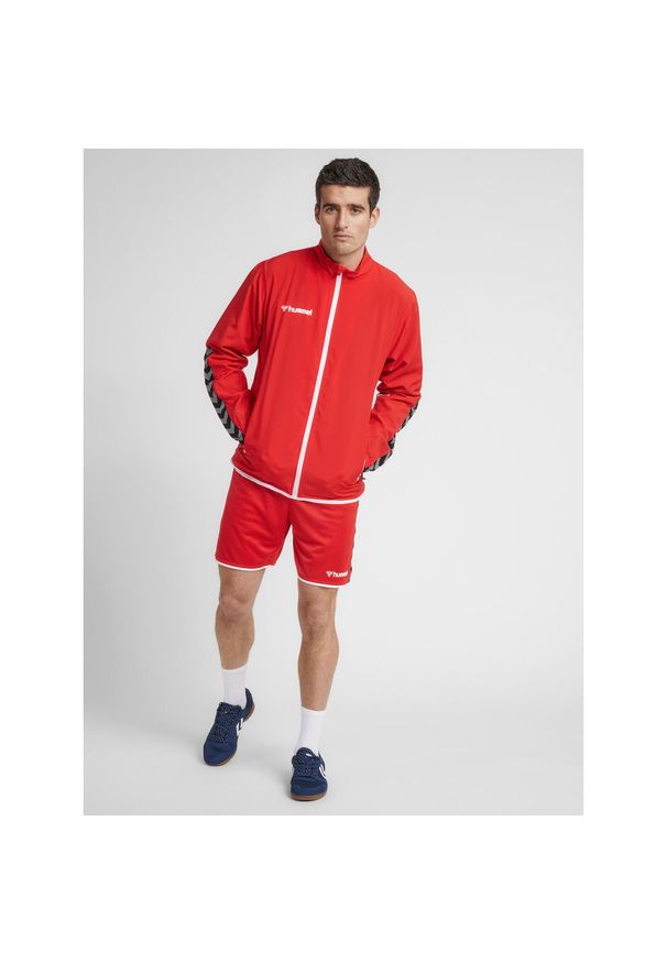 Kurtka Hummel hmlAUTHENTIC Micro. Kolor: czerwony, różowy, wielokolorowy. Materiał: poliester. Sport: piłka ręczna, fitness