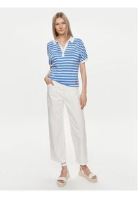 TOMMY HILFIGER - Tommy Hilfiger Polo WW0WW41889 Niebieski Relaxed Fit. Typ kołnierza: polo. Kolor: niebieski. Materiał: bawełna