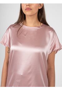 Pinko T-shirt "Farisa" | 1G1527 Y6B1 | Kobieta | Łososiowy. Kolor: różowy. Materiał: jedwab, elastan. Wzór: jednolity. Styl: elegancki #4