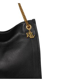 Lauren Ralph Lauren - LAUREN RALPH LAUREN Torebka 431969352002 Czarny. Kolor: czarny. Materiał: skórzane #5