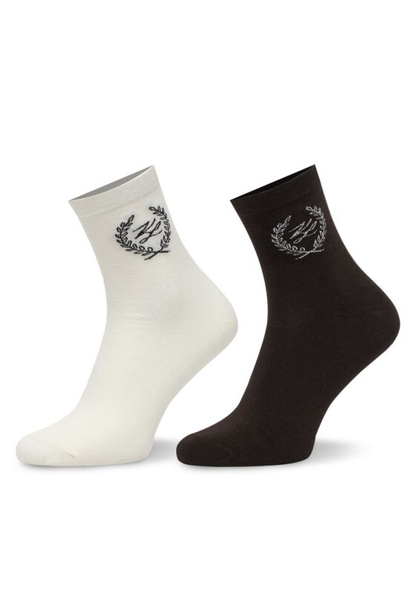 Karl Lagerfeld - KARL LAGERFELD Skarpety długie B1W47034 Brązowy. Kolor: brązowy. Materiał: bawełna