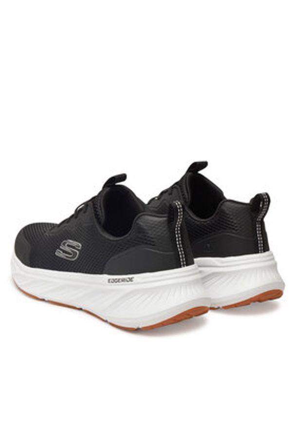 skechers - Skechers Sneakersy Edgeride-Rekze 232835/BKW Czarny. Kolor: czarny. Materiał: materiał