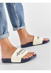 Adidas - adidas Klapki adilette Shower GW8748 Écru. Materiał: skóra #5