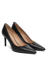 Stuart Weitzman Szpilki Stuart Power 75 SK328 Czarny. Kolor: czarny. Materiał: skóra. Obcas: na szpilce