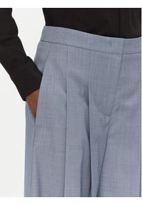 BOSS Spodnie palazzo Tetosa1 50545699 Niebieski Wide Leg. Kolor: niebieski. Materiał: wełna