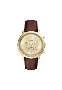 Fossil Zegarek Neutra Chronograph FS6113 Brązowy. Kolor: brązowy