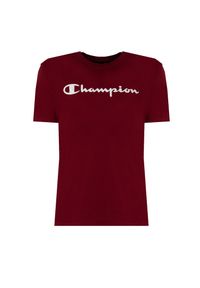 Champion T-Shirt | 217835 | Mężczyzna | Czerwony. Okazja: na co dzień. Kolor: czerwony. Materiał: bawełna. Wzór: nadruk. Styl: sportowy, casual #4
