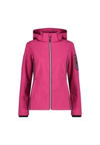 Kurtka damska turystyczna CMP 39A5006. Kolor: czerwony. Materiał: softshell. Sport: turystyka piesza #1