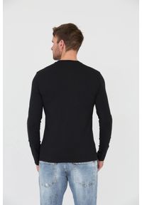 Guess - GUESS Czarny męski longsleeve Core Tee, Rozmiar S. Kolor: czarny. Długość rękawa: długi rękaw #5