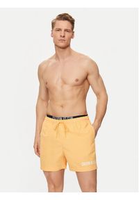Calvin Klein Swimwear Szorty kąpielowe KM0KM00992 Pomarańczowy Regular Fit. Kolor: pomarańczowy. Materiał: syntetyk #3