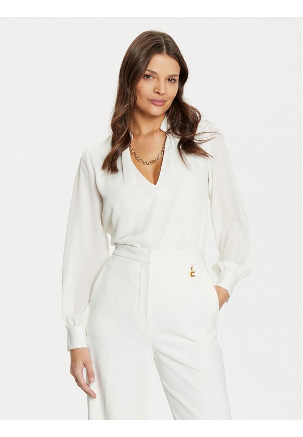 Marciano Guess Bluzka 5RGH05 7142A Biały Regular Fit. Kolor: biały. Materiał: syntetyk