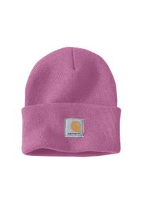 Czapka zimowa Carhartt Acrylic Watch Hat. Kolor: fioletowy, różowy, wielokolorowy. Sezon: zima. Styl: sportowy