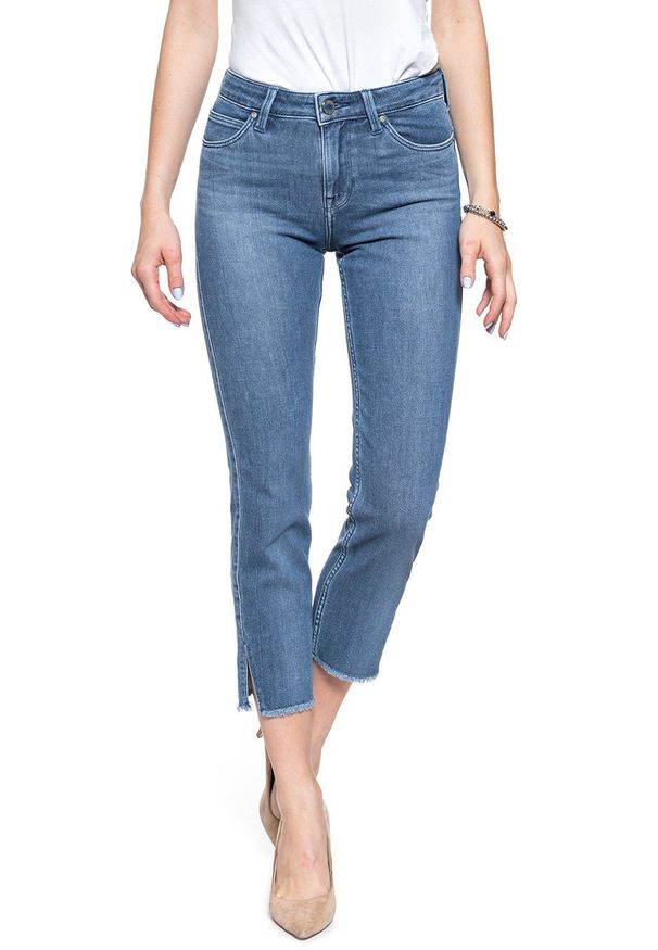 Lee - SPODNIE DAMSKIE LEE ELLY CROPPED RAW HEM BODY OPTIX L32RQYYF 112107698