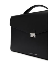 TOMMY HILFIGER - Tommy Hilfiger Aktówka Th Business Leather Computer Bag AM0AM14163 Czarny. Kolor: czarny. Materiał: skóra #5